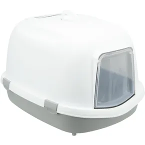 Toilette Primo XXL abgedeckt, 56 x 47 x 71 cm, grau/weiß